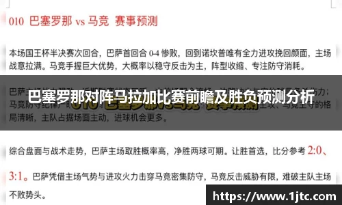 巴塞罗那对阵马拉加比赛前瞻及胜负预测分析